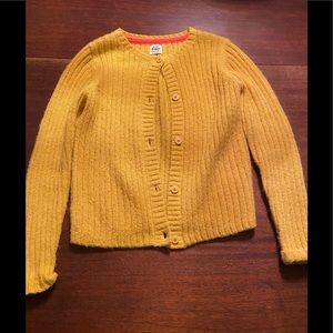 Girls mustard yellow mini boden sweater